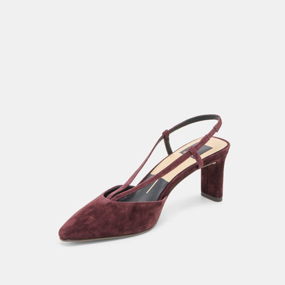 Dolce Vita Ginay Mulberry Suede Heels