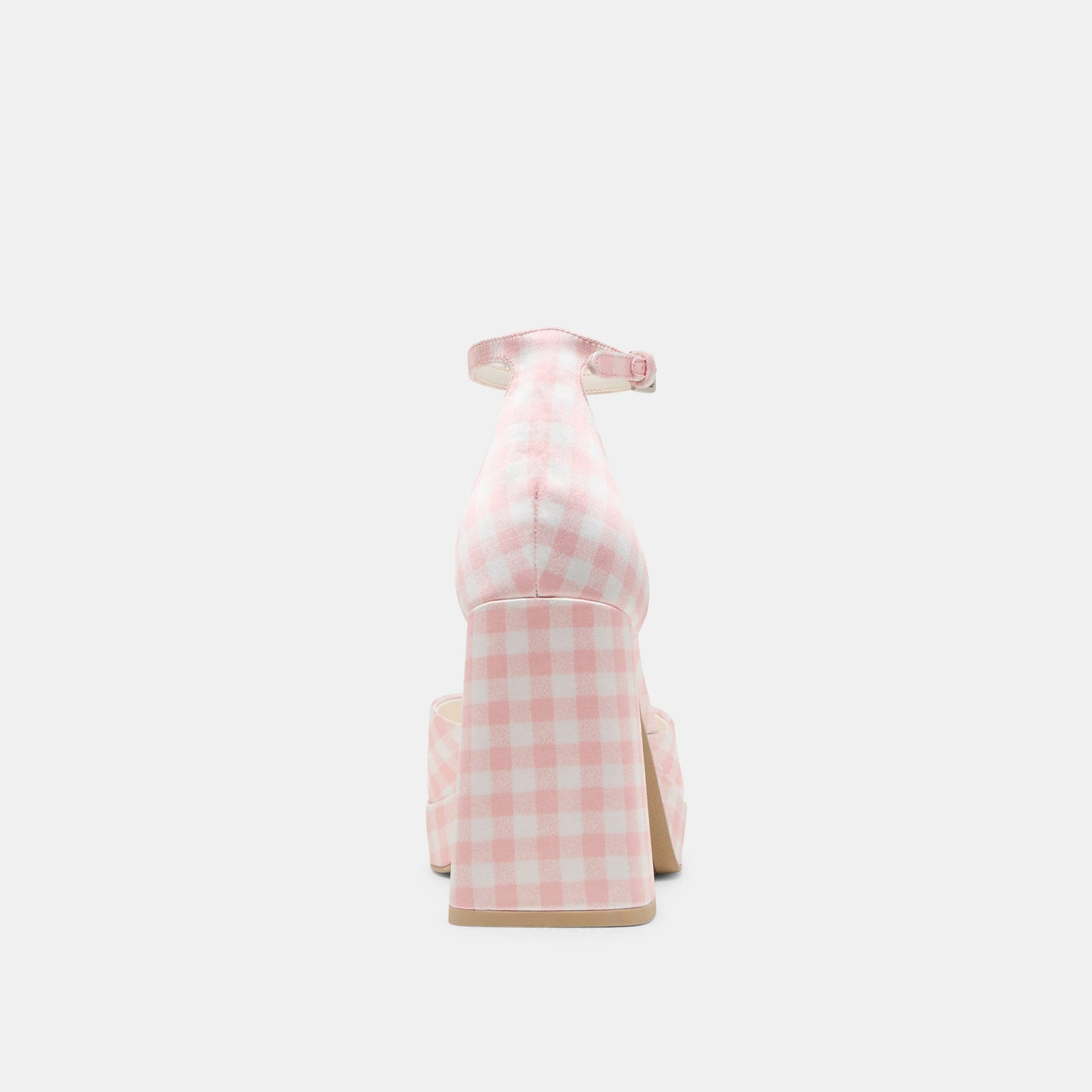 Dolce Vita Reyes X Byrdie Golf Pink Plaid Gingham Heels