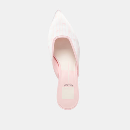 Dolce Vita Cleo X Byrdie Gold Pink Floral Satin Heels