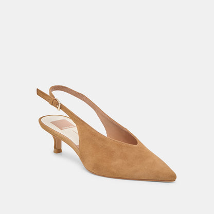 Dolce Vita Alenna Lt Brown Suede Heels