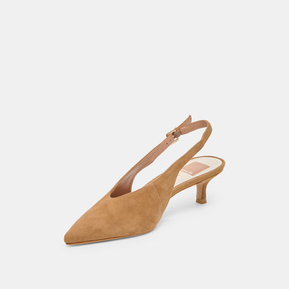 Dolce Vita Alenna Lt Brown Suede Heels
