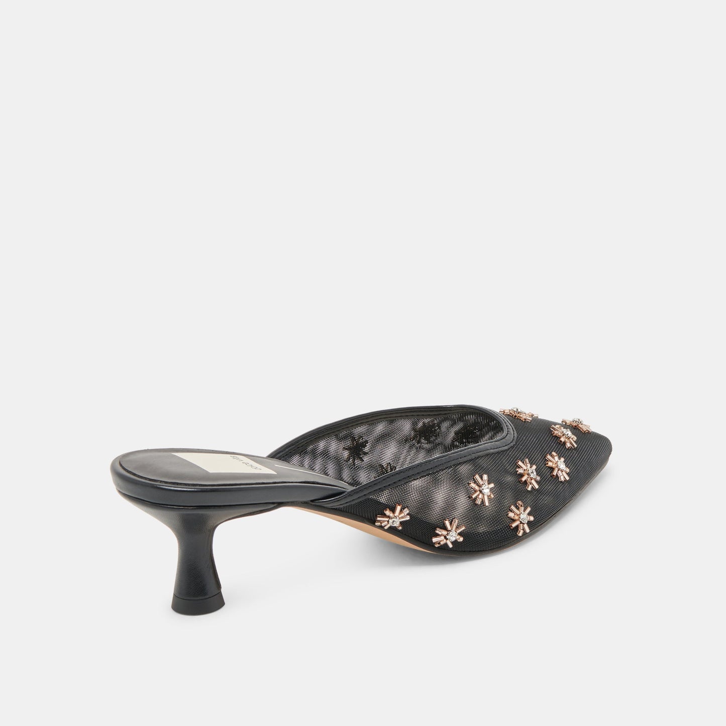 Dolce Vita CLARA WIDE HEELS BLACK MESH