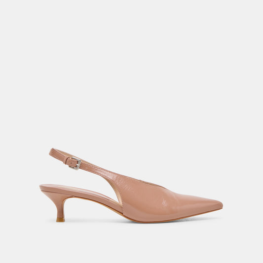 Dolce Vita ALENNA HEELS WHISKEY CRINKLE PATENT