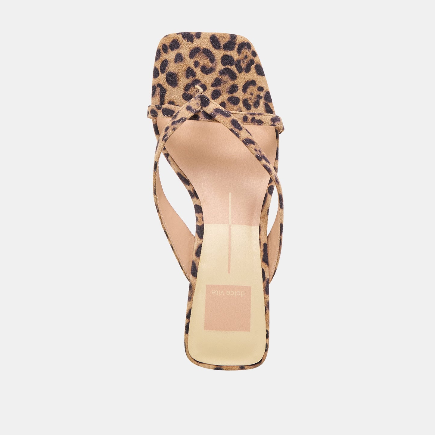 Dolce Vita Brevel Dk Leopard Printed Suede Heels