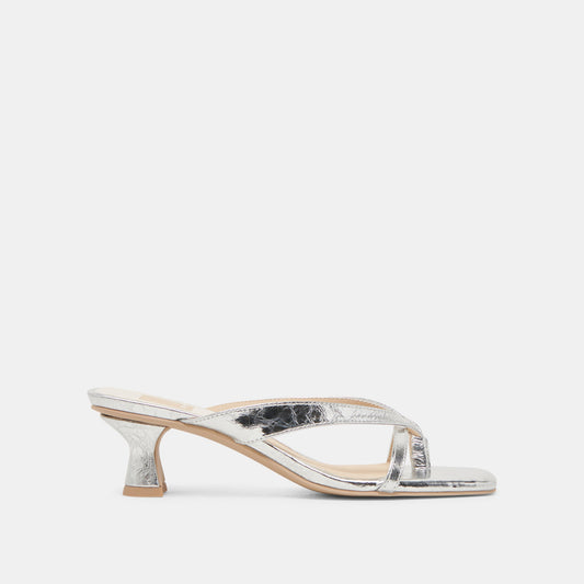 Dolce Vita BREVEL HEELS SILVER DISTRESSED LEATHER