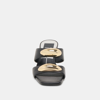 Dolce Vita Barnet Black Leather Heels