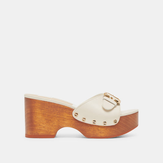 Dolce Vita YALAH HEELS OFF WHITE LEATHER