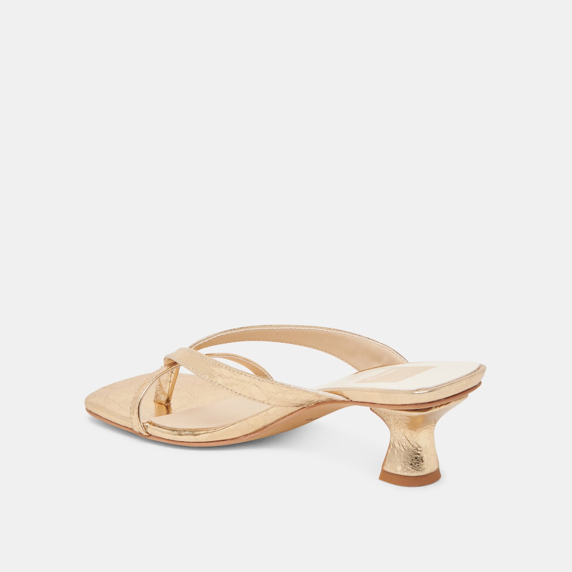 Dolce Vita BREVEL HEELS GOLD DISTRESSED LEATHER