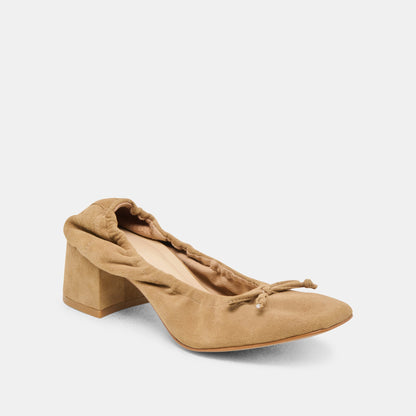 Dolce Vita Karmin Dk Taupe Suede Heels