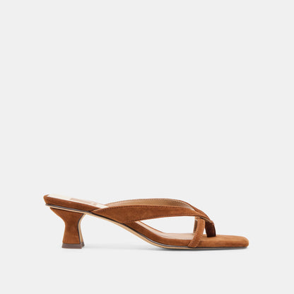 Dolce Vita Brevel Dk Brown Suede Heels