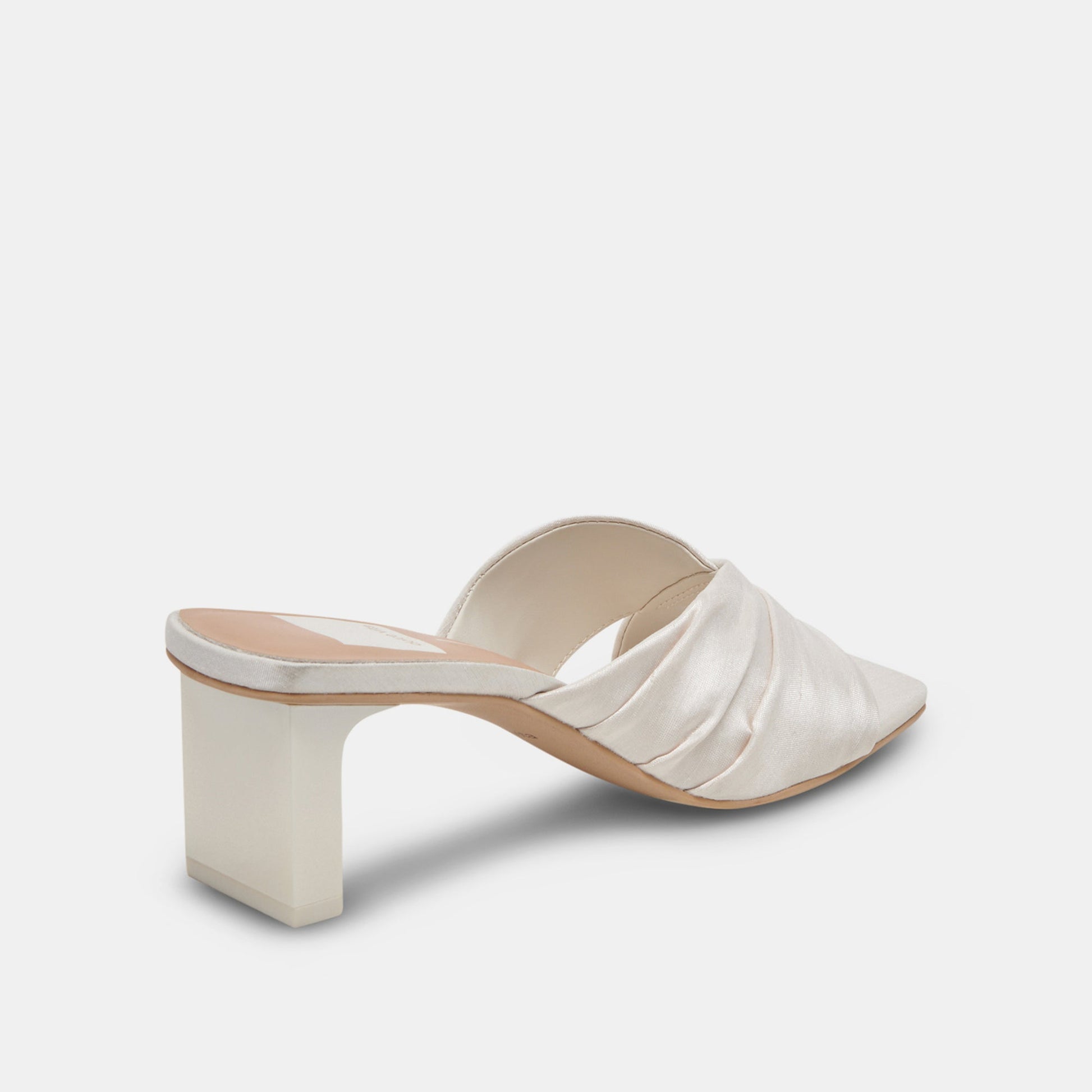 Dolce Vita CARLAN HEELS OFF WHITE SILK