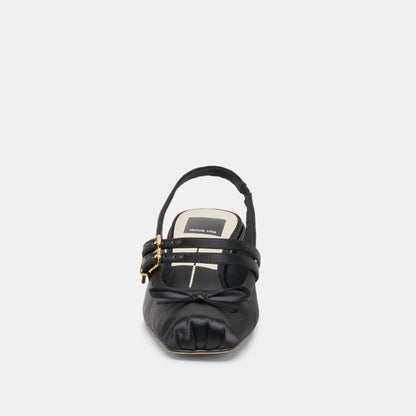 Dolce Vita Loris Onyx Satin Heels