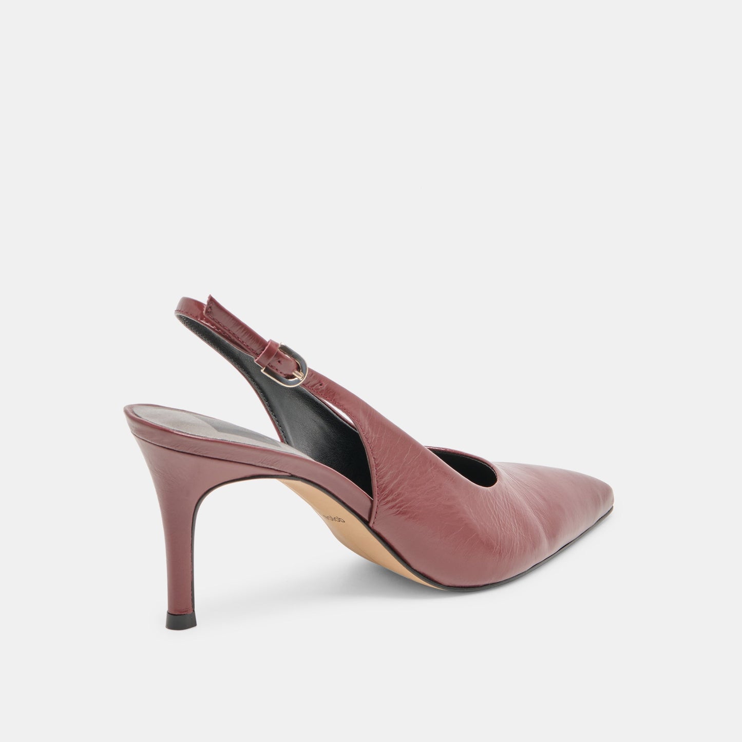 Dolce Vita Elasi Oxblood Crinkle Heels