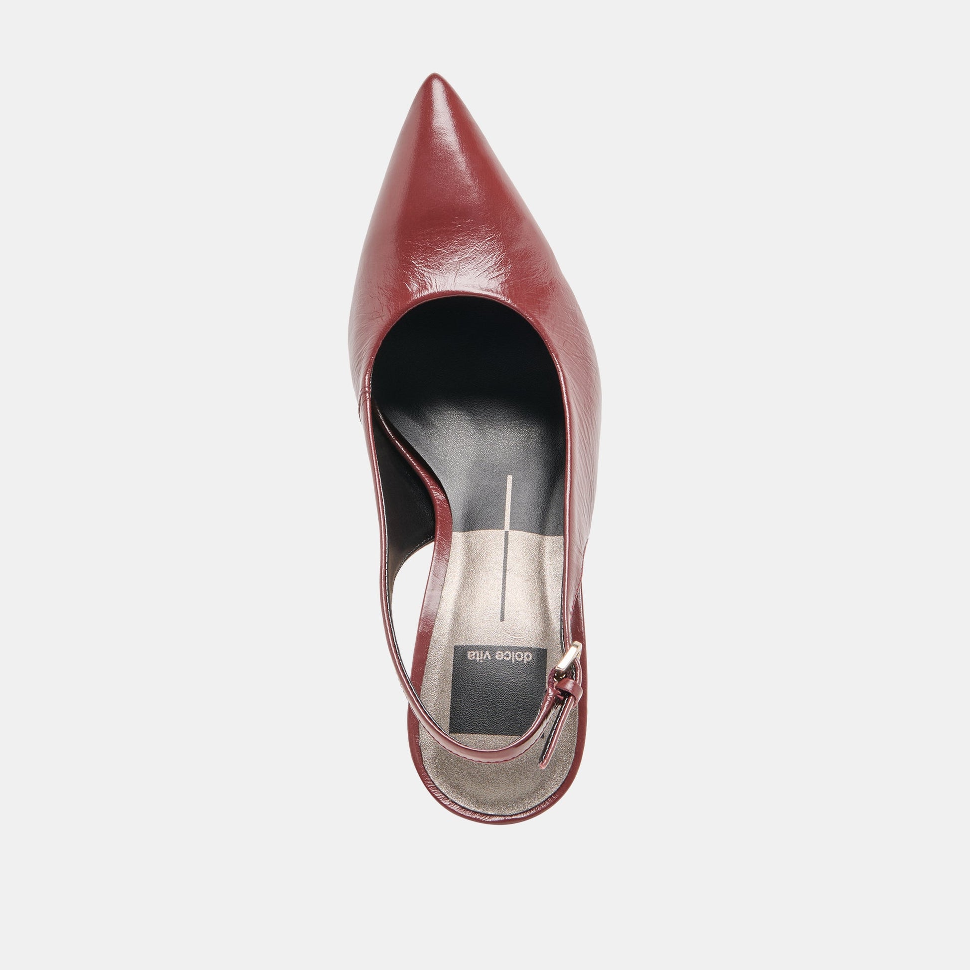 Dolce Vita Elasi Oxblood Crinkle Heels