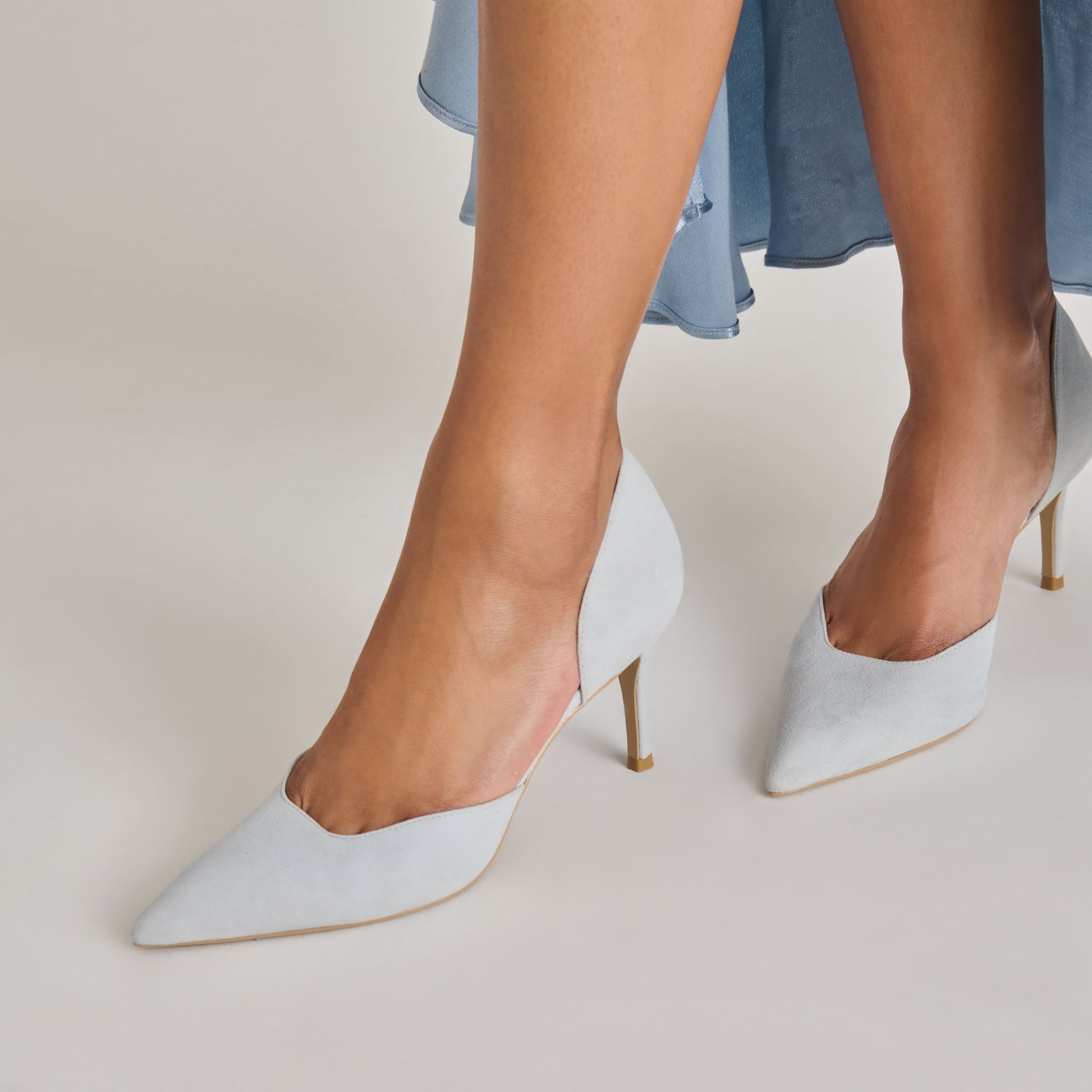 Dolce Vita ELOY HEELS LIGHT BLUE SUEDE
