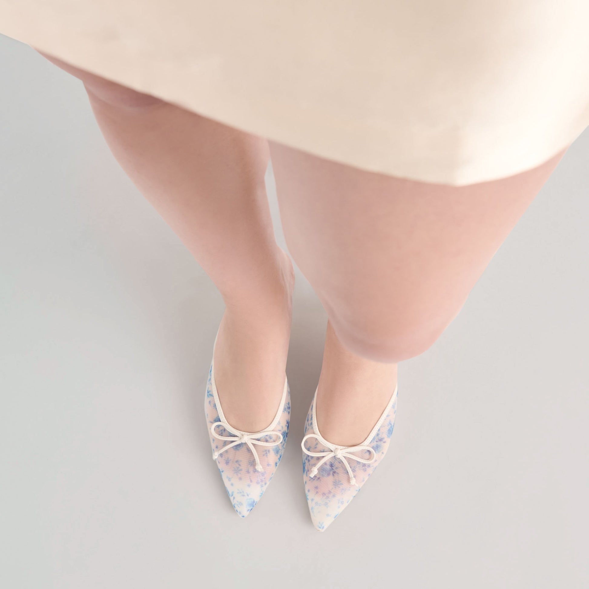 Dolce Vita Cleo Blue Floral Mesh Heels