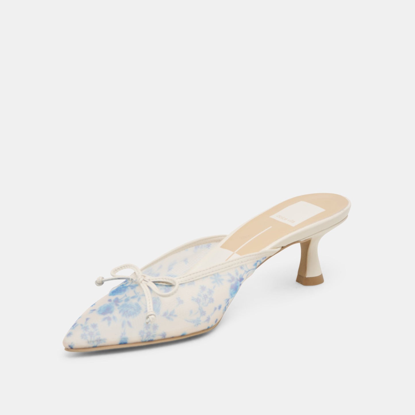 Dolce Vita Cleo Blue Floral Mesh Heels