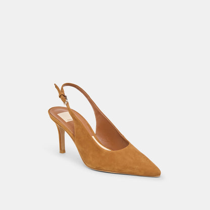 Dolce Vita Elasi Brown Nubuck Heels