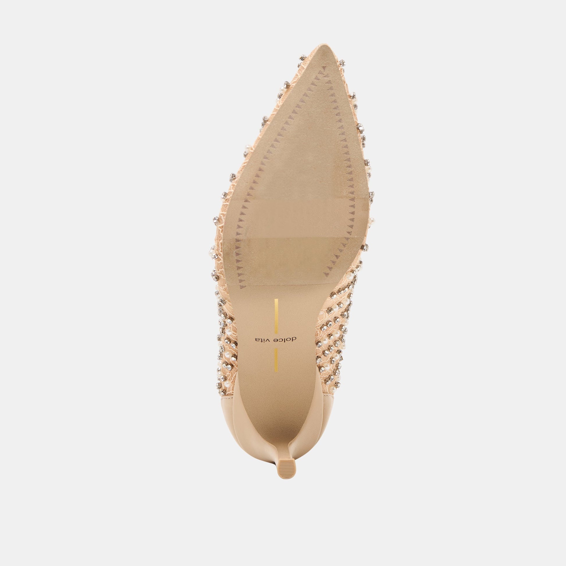 Dolce Vita Kashe Pearl Blush Lace Mesh Heels