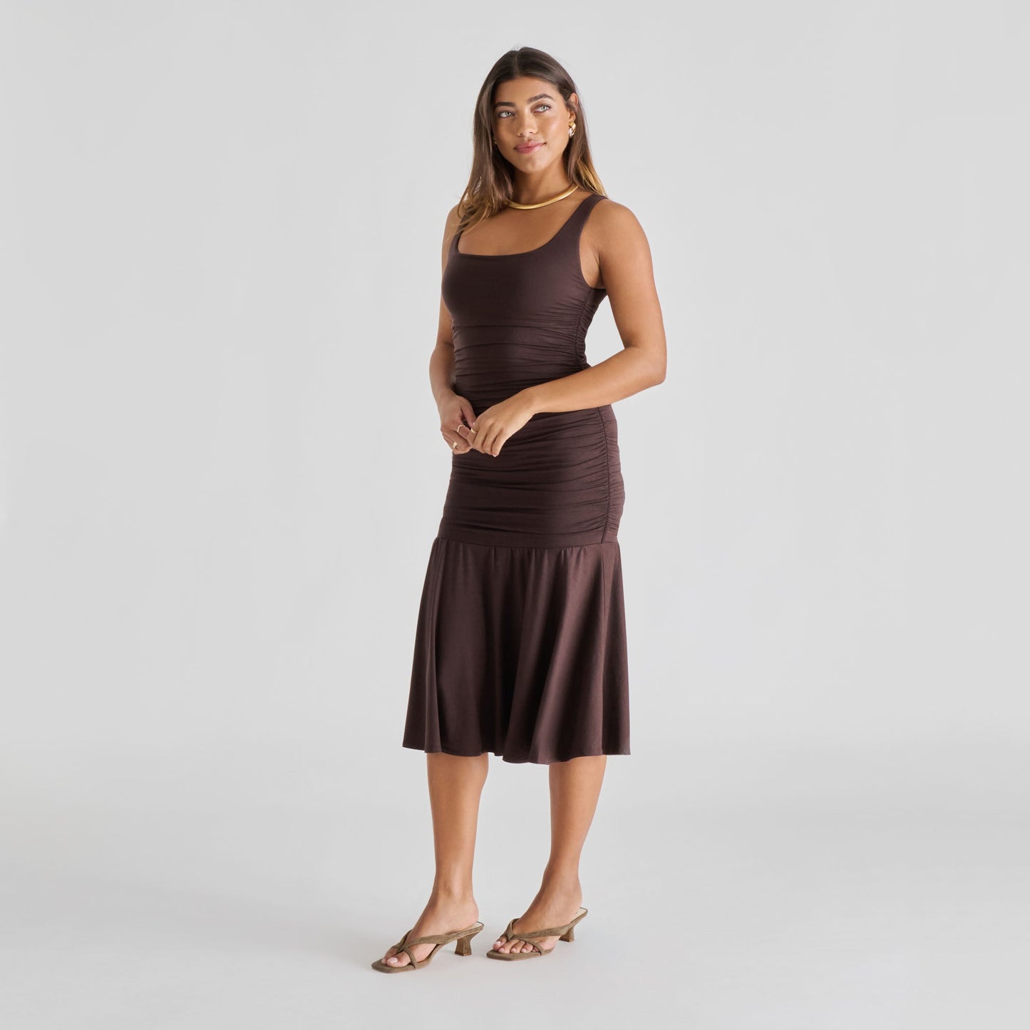 Dolce Vita Brevel Olive Suede Heels