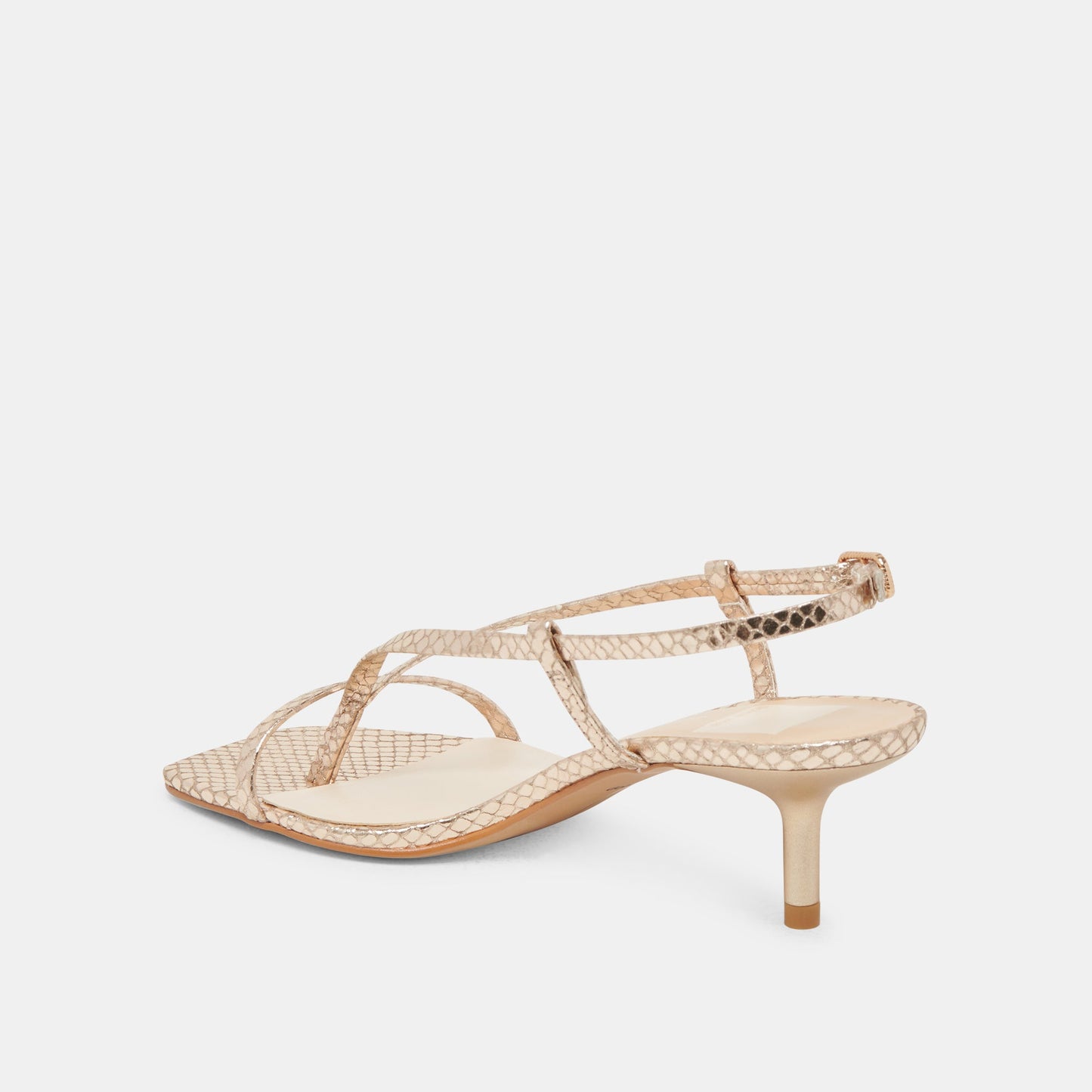 Dolce Vita LAURY HEELS CHAMPAGNE EMBOSSED LEATHER