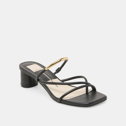 Dolce Vita NAIRA HEELS BLACK LEATHER