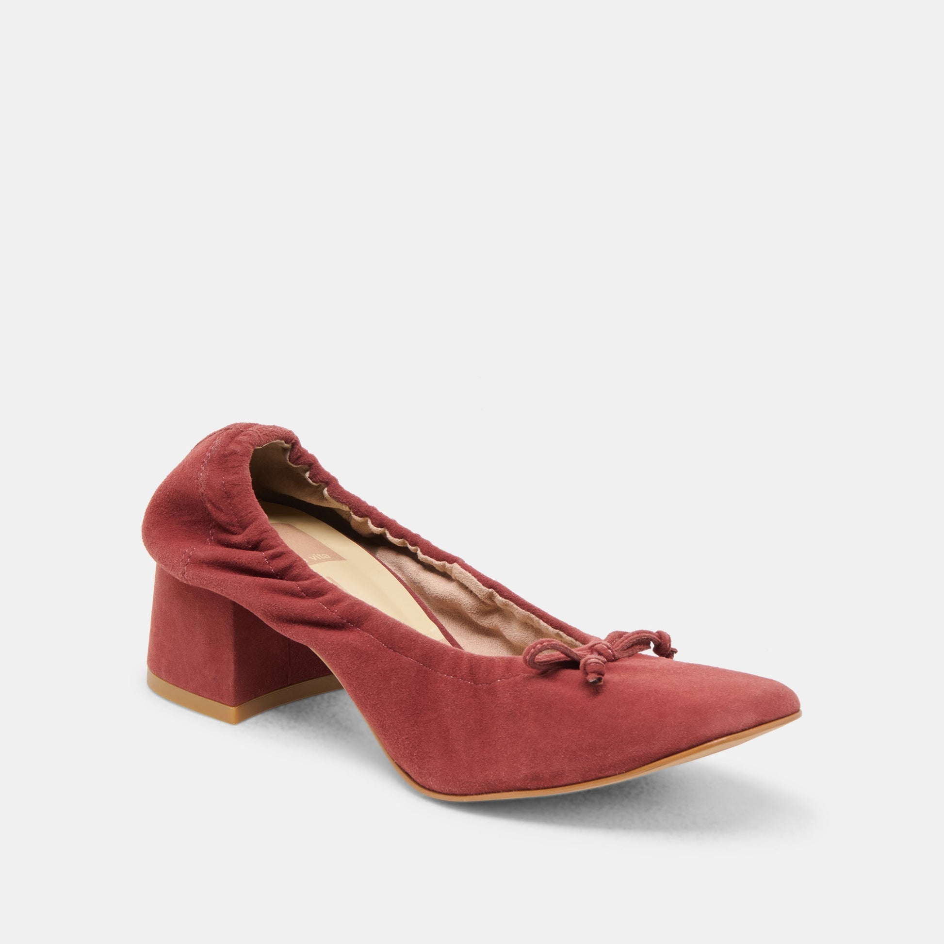 Dolce Vita Karmin Brandy Suede Heels