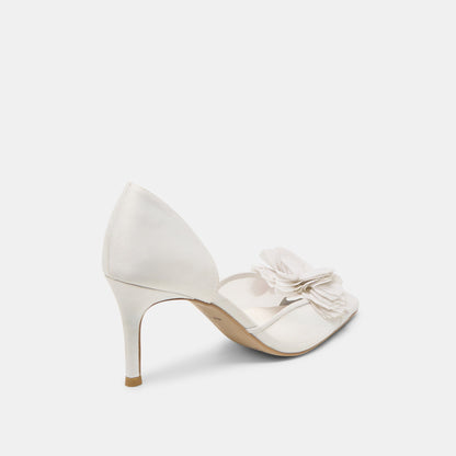 Dolce Vita Evelin White Mesh Heels