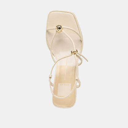 Dolce Vita Mylee Creme Leather Heels