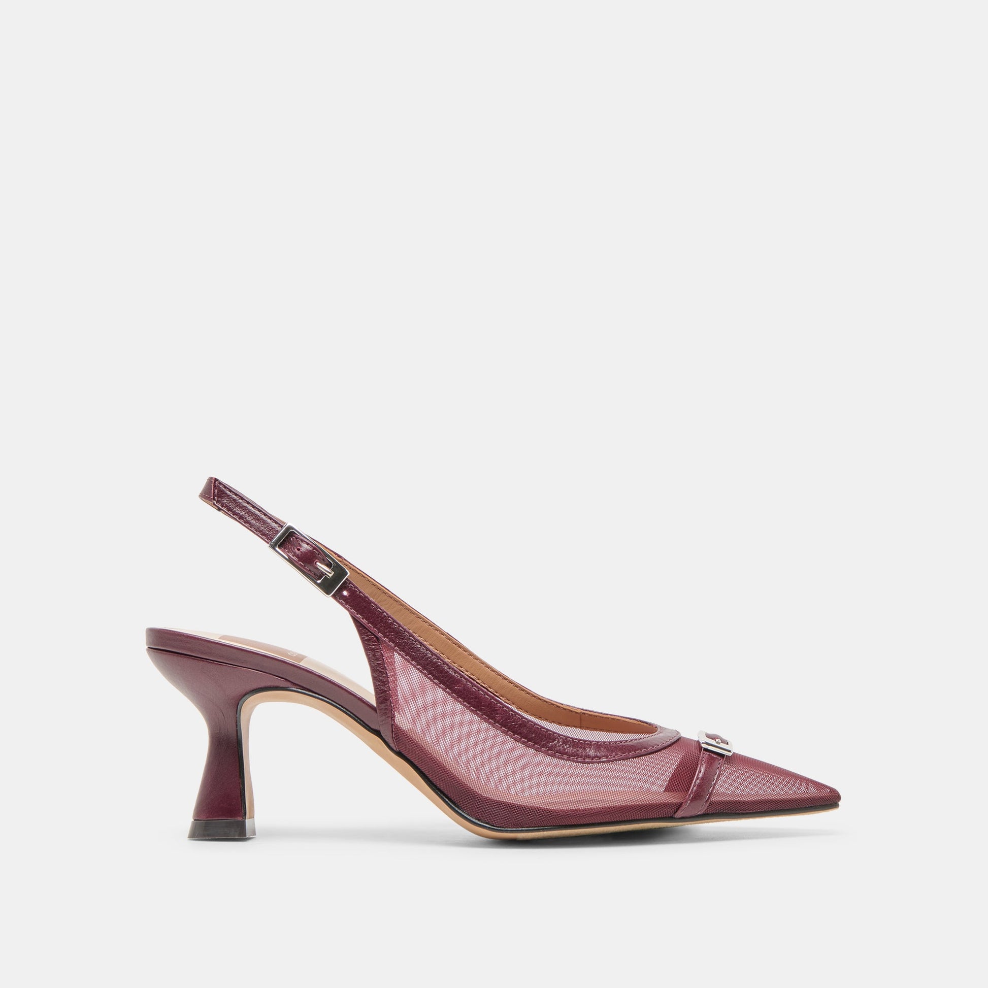Dolce Vita Lorine Burgundy Mesh Heels
