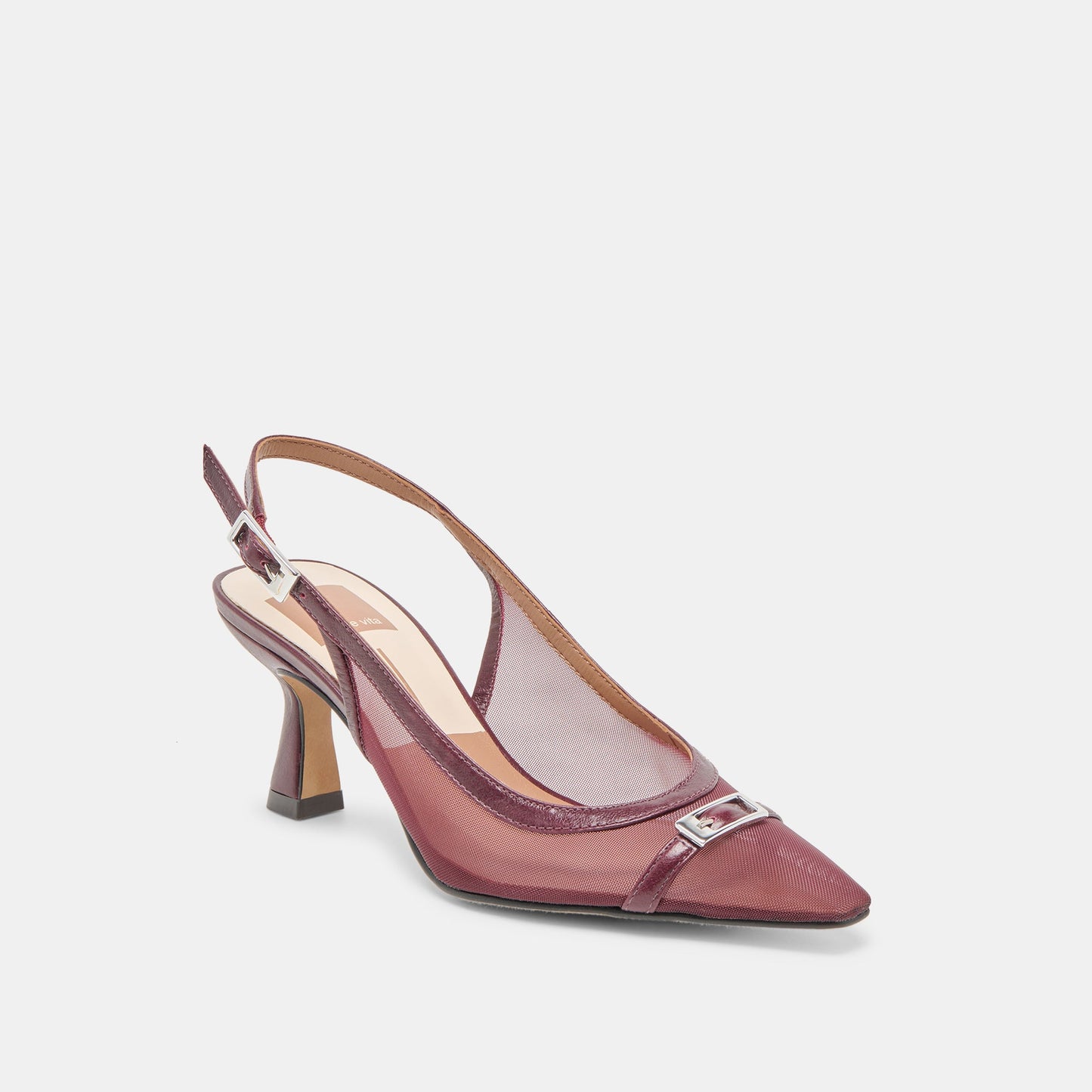 Dolce Vita Lorine Burgundy Mesh Heels