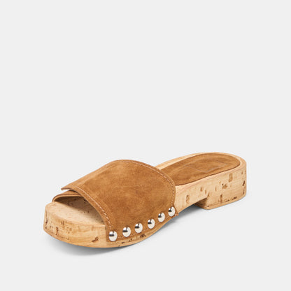 Dolce Vita Sandy Chestnut Suede Sandals