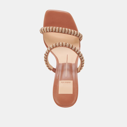 Dolce Vita NOLAH HEELS TAN MULTI BEADS