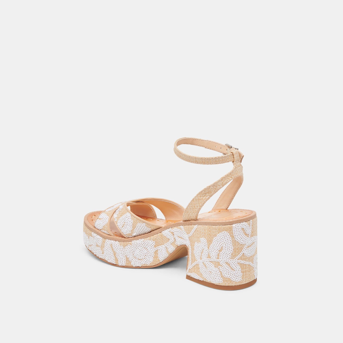 Dolce Vita ENIKO HEELS NATURAL MULTI FLORAL SEQUIN