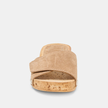 Dolce Vita Sandy Taupe Suede Sandals