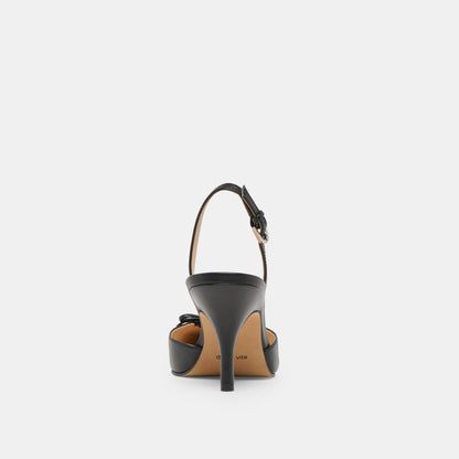 Dolce Vita Hamya Black Leather Heels