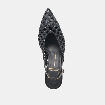 Dolce Vita GLORIA HEELS BLACK WOVEN
