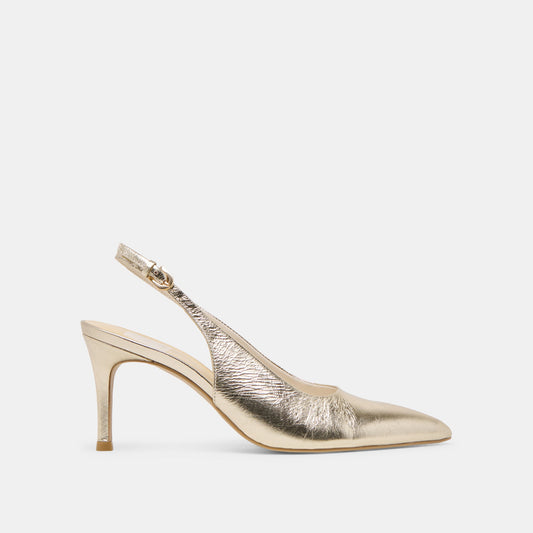 Dolce Vita ELASI HEELS LIGHT GOLD CRINKLE PATENT