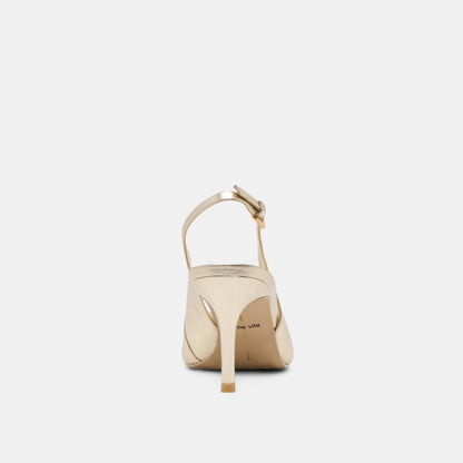 Dolce Vita ELASI HEELS LIGHT GOLD CRINKLE PATENT