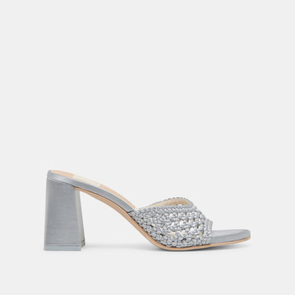 Dolce Vita MARGOE HEELS LIGHT BLUE WOVEN SATIN