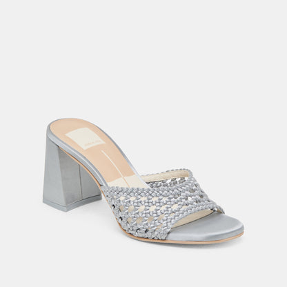 Dolce Vita MARGOE HEELS LIGHT BLUE WOVEN SATIN