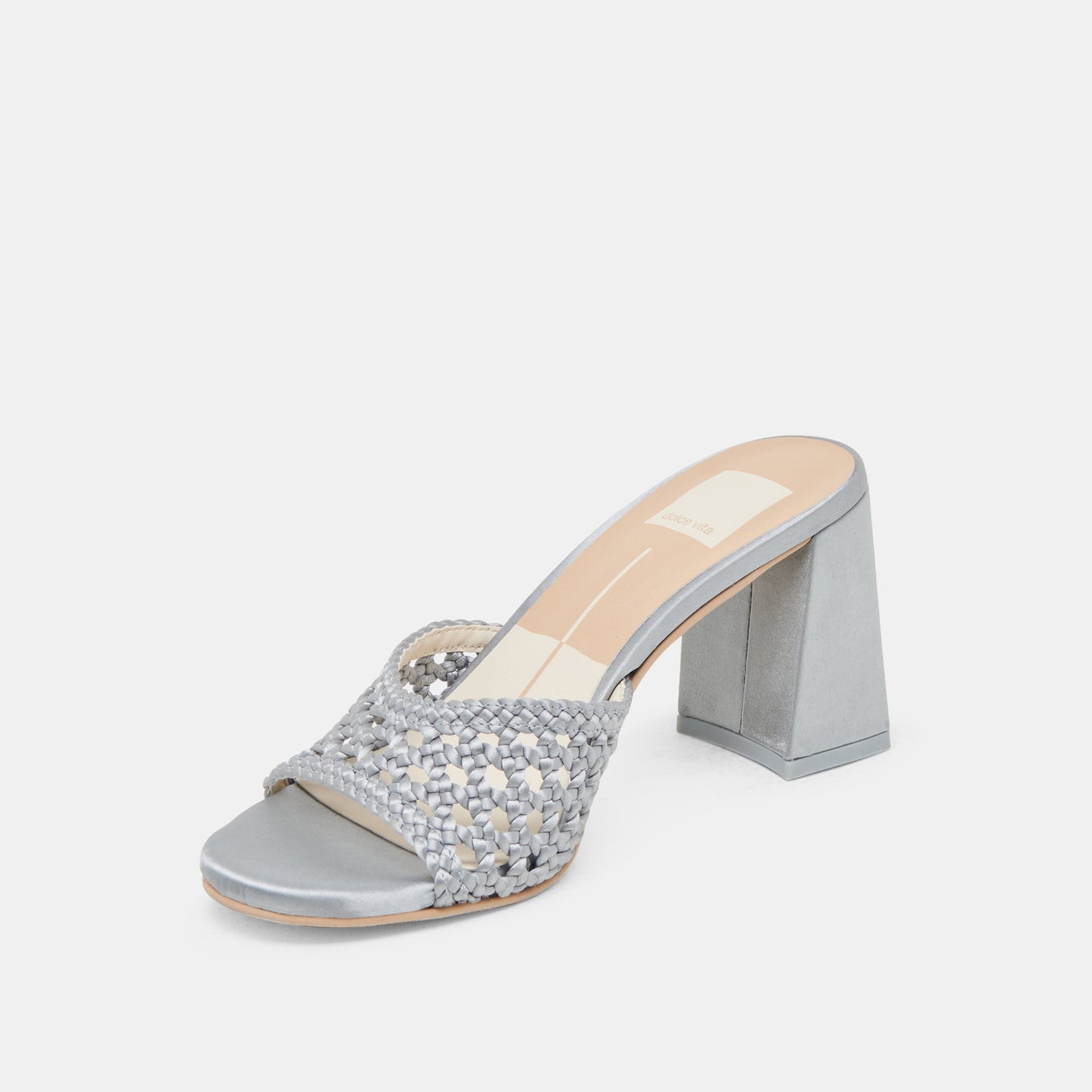 Dolce Vita MARGOE HEELS LIGHT BLUE WOVEN SATIN