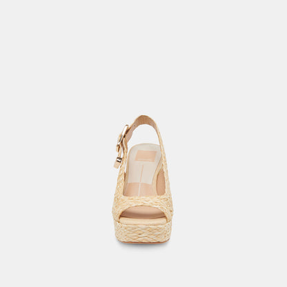 Dolce Vita FLORES HEELS NATURAL RAFFIA