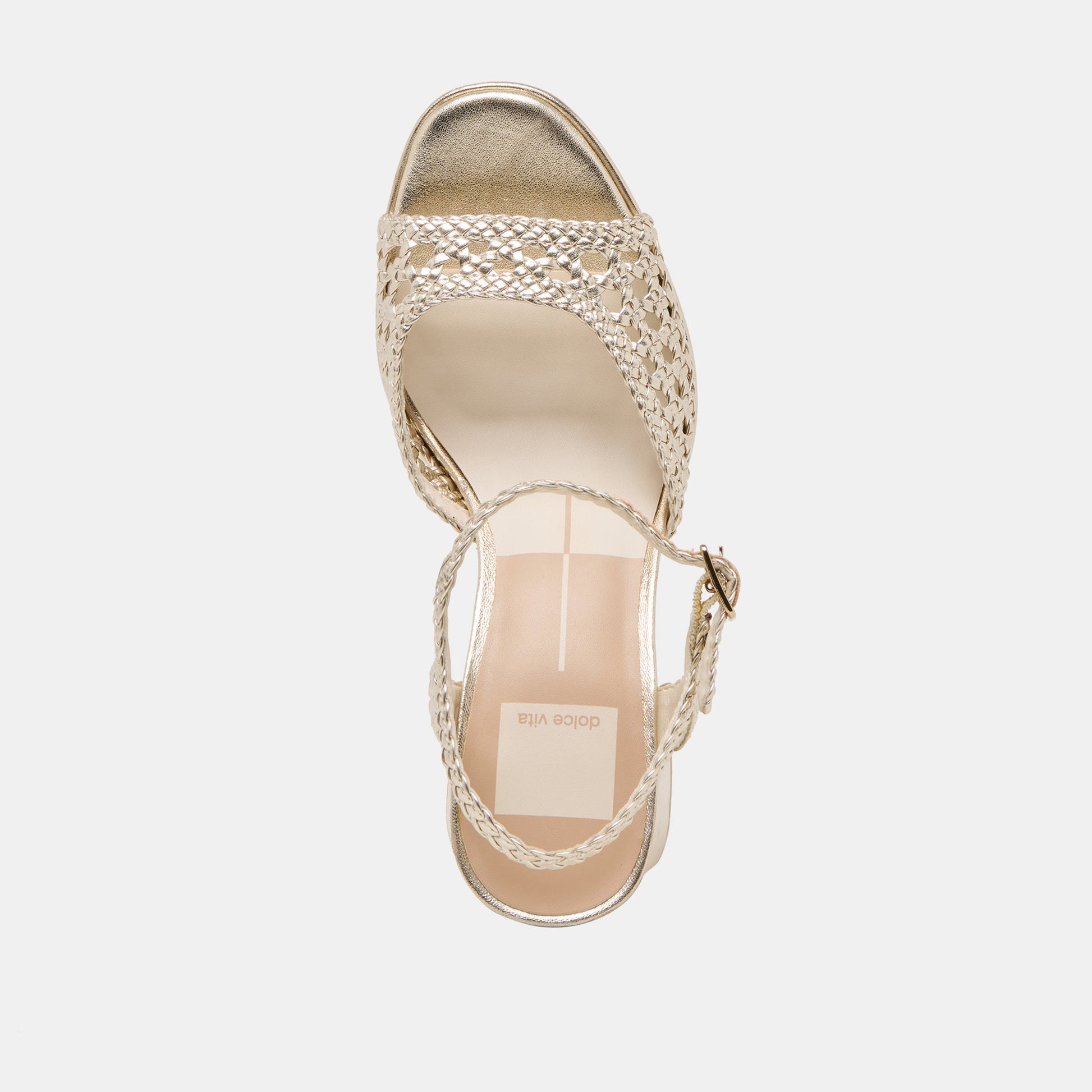 Dolce Vita PEYTEN HEELS LIGHT GOLD WOVEN STELLA