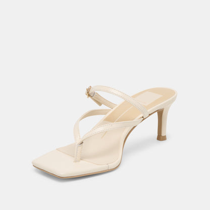 Dolce Vita Biaga Off White Leather Heels