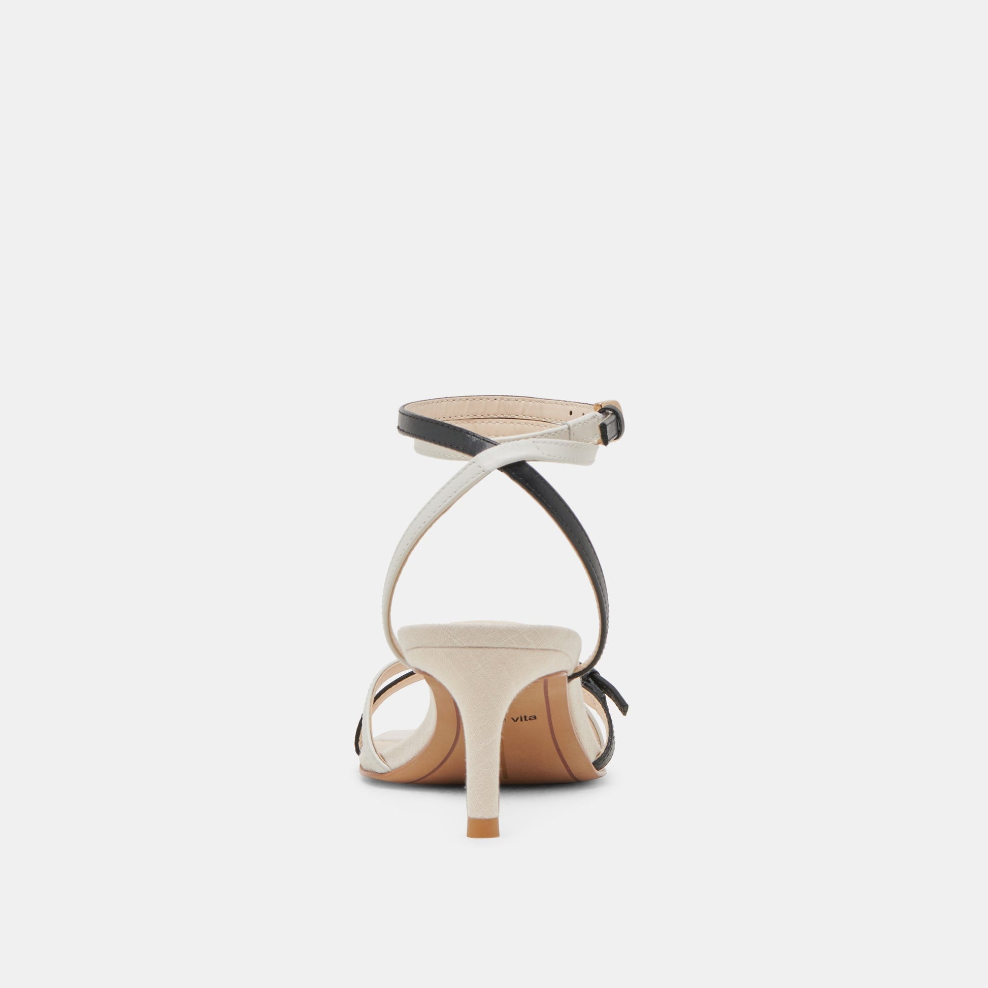 Dolce Vita BAMBY HEELS WHITE BLACK LEATHER