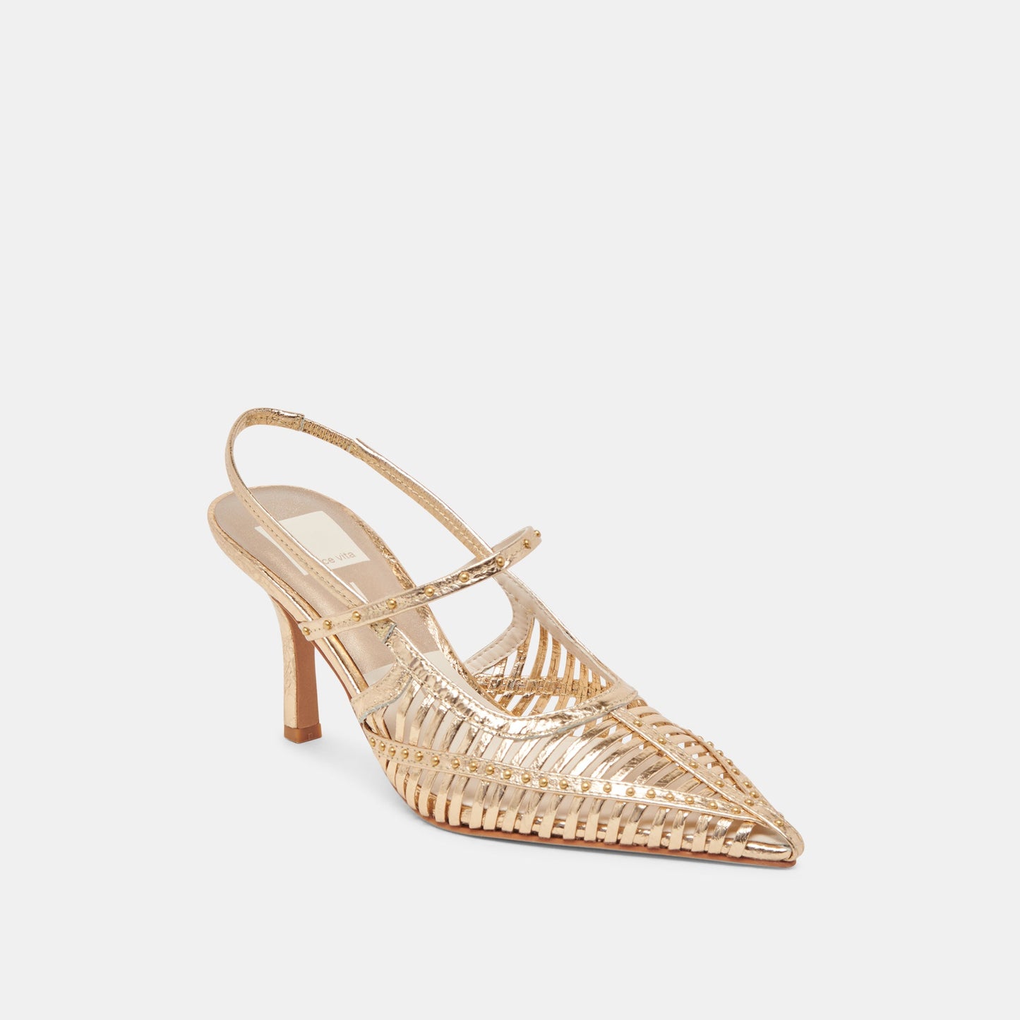 Dolce Vita HENSAL HEELS GOLD DISTRESSED LEATHER