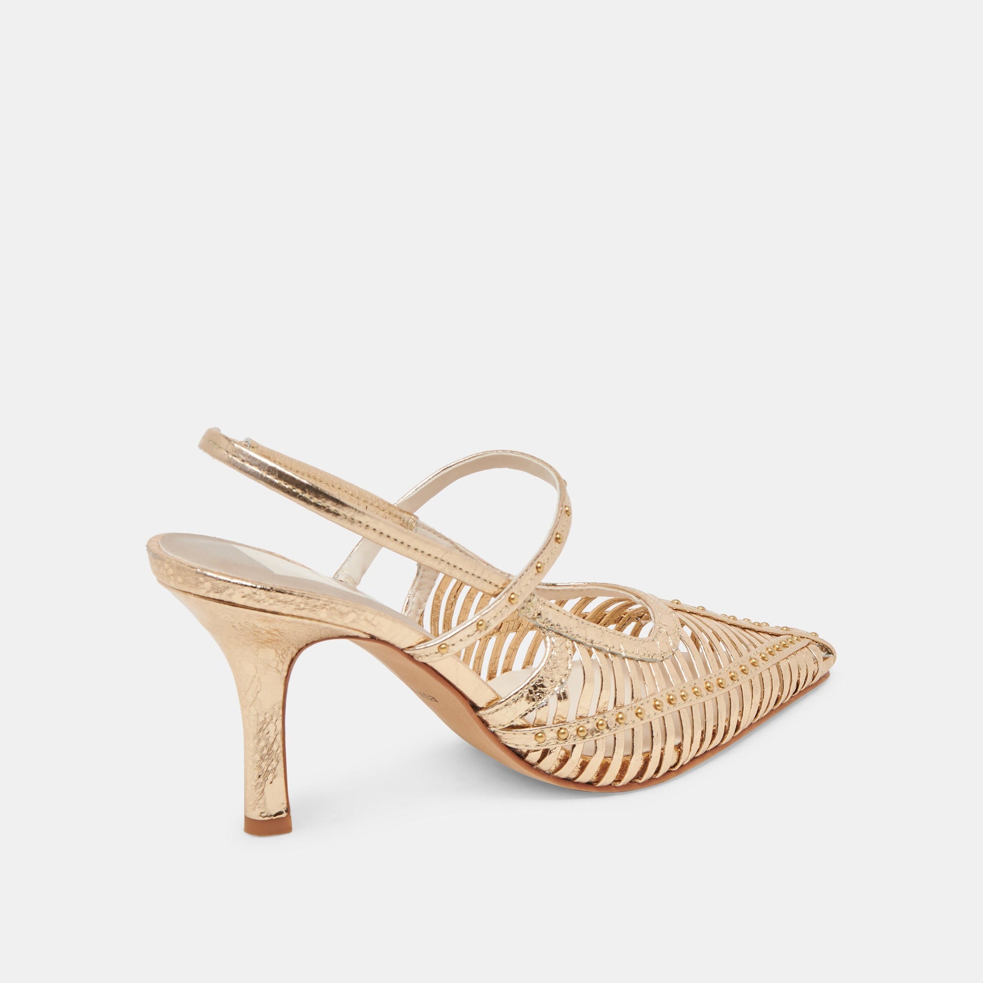 Dolce Vita HENSAL HEELS GOLD DISTRESSED LEATHER