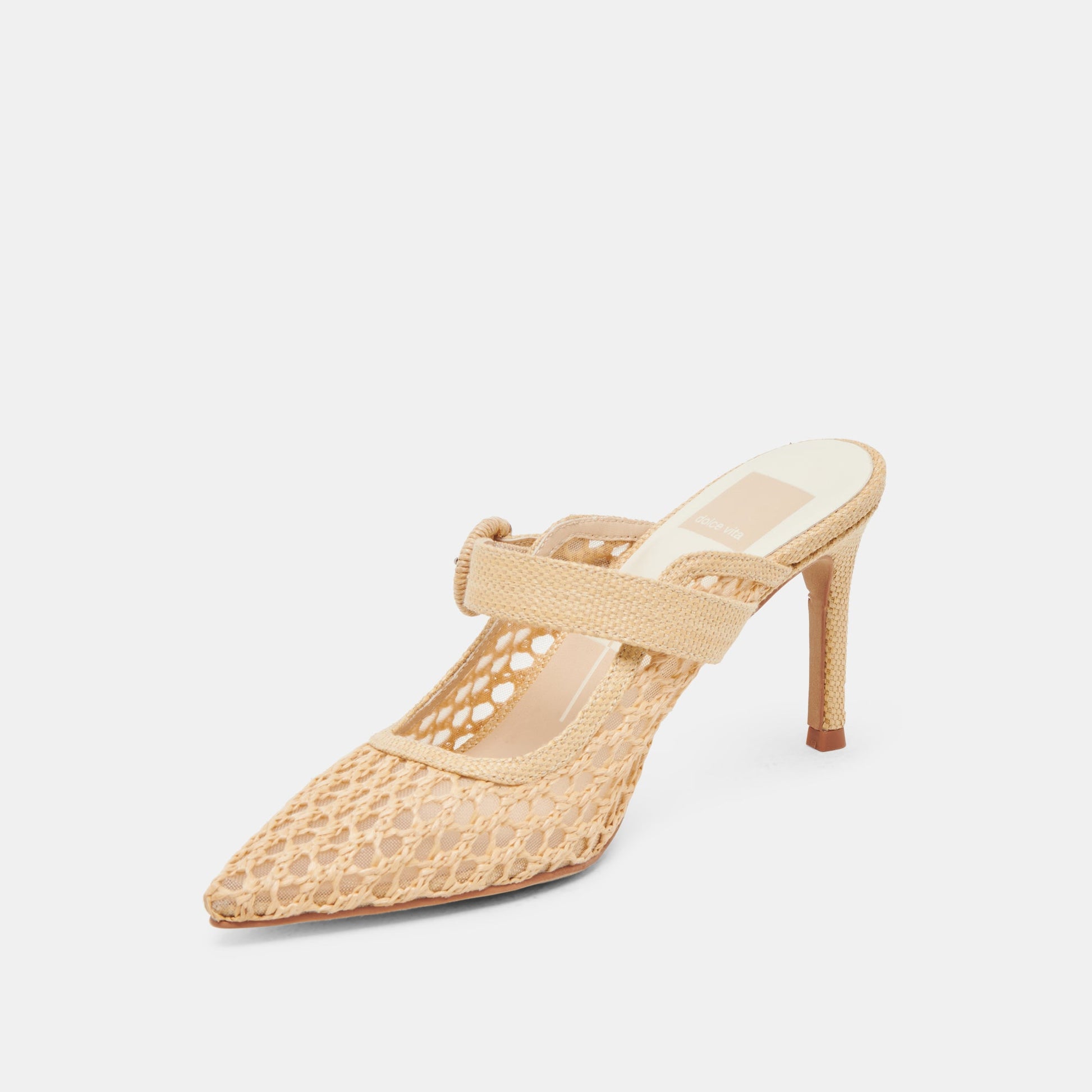 Dolce Vita KEEKEE HEELS LT NATURAL WOVEN RAFFIA