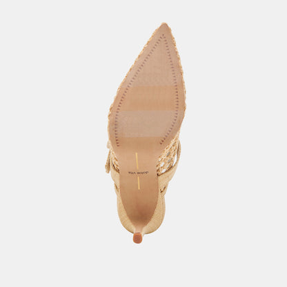 Dolce Vita KEEKEE HEELS LT NATURAL WOVEN RAFFIA